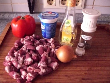 Ragout von Hähnchenherzen - Rezept - Bild Nr. 2