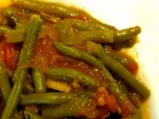 Grüne Bohnen mit frischen Tomaten - Rezept