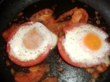 Eier in Tomaten - Rezept