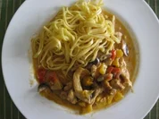 Currygeschnetzeltes mit Tagliolini - Rezept