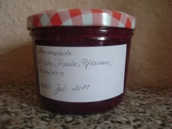 MARMELADE-KIRSCHE,TRAUBE,PFLAUME,BROMBEERE - Rezept