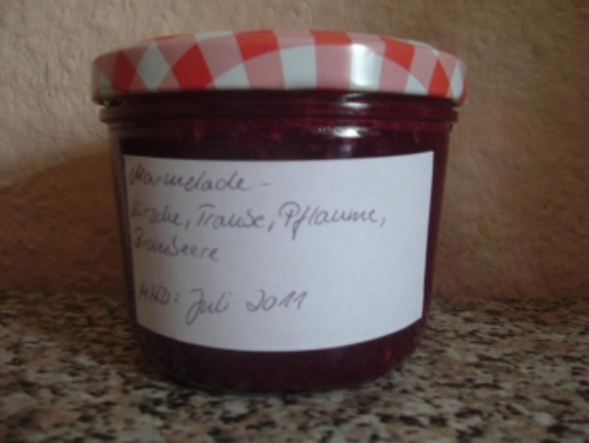 MARMELADE-KIRSCHE,TRAUBE,PFLAUME,BROMBEERE - Rezept Gesendet von cindyan