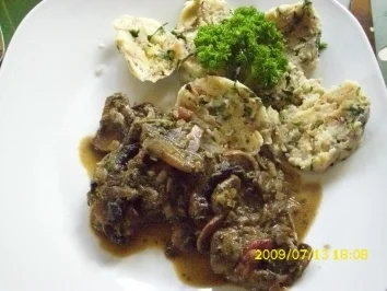 Gemüse:  Pilzragout - Rezept