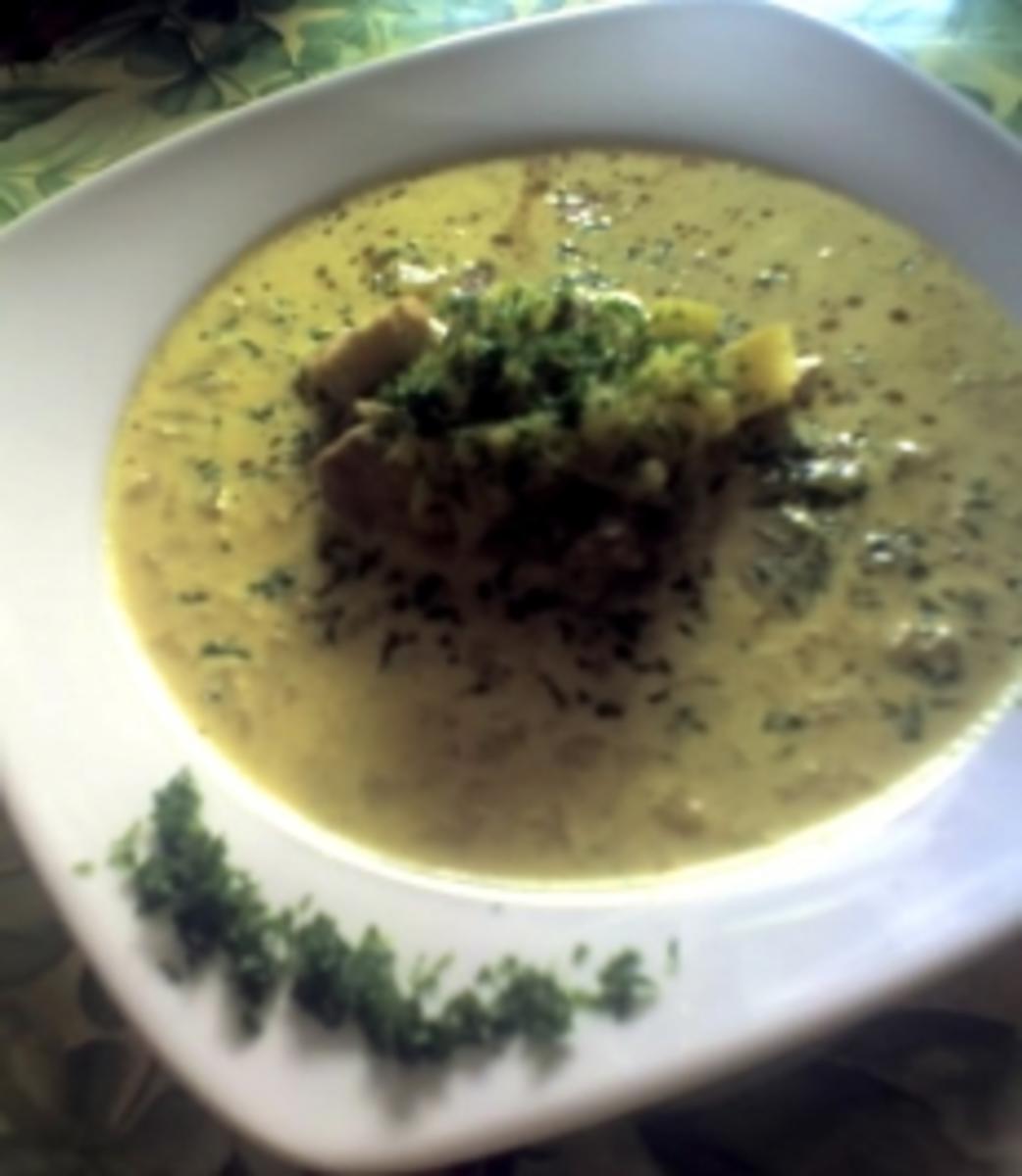 Curry-Suppe mit Früchten - Rezept
