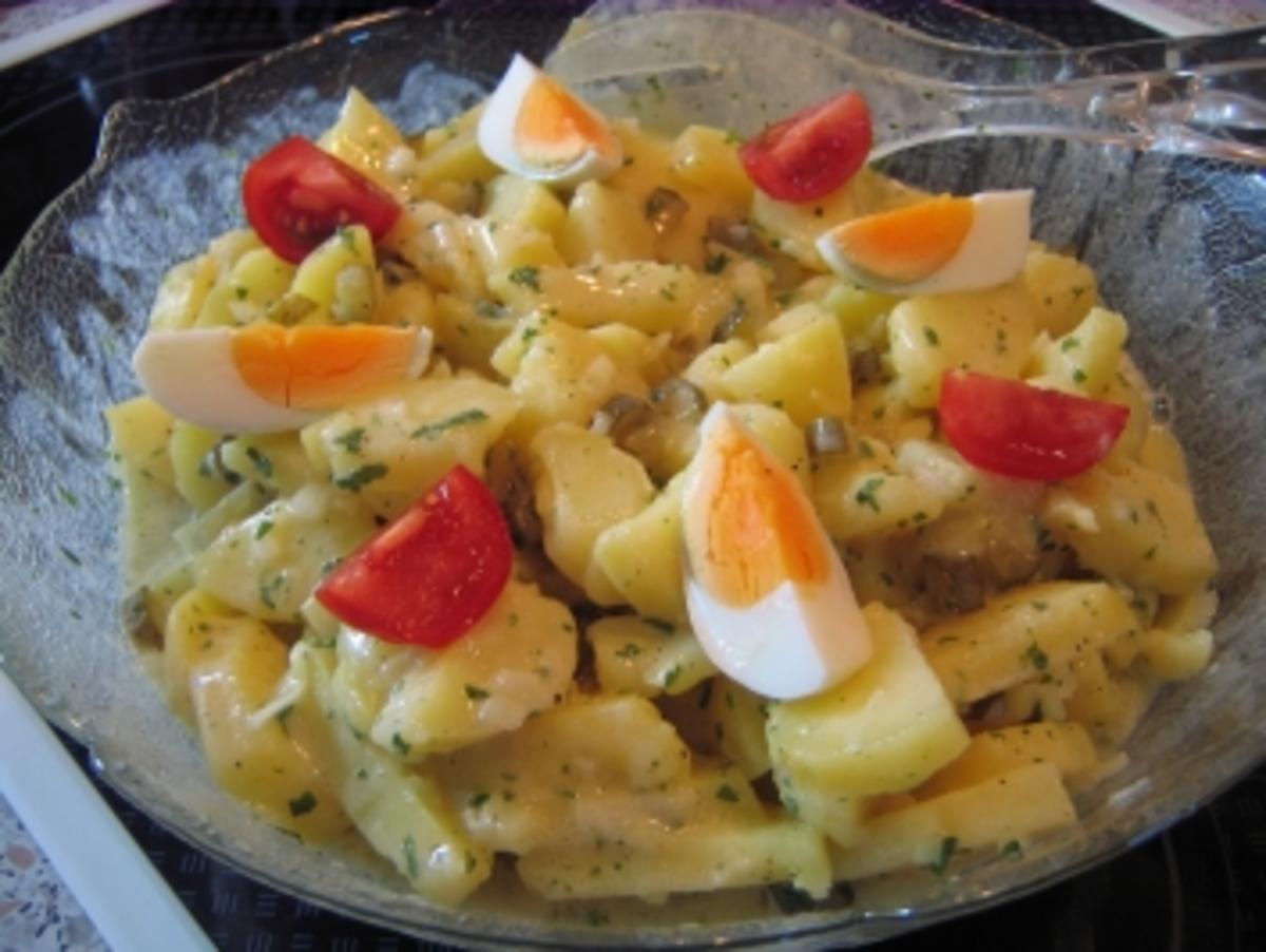 Kartoffelsalat m. selbstgemachter Mayonnaise - Rezept By Nachbarin