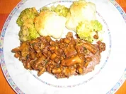 Pfifferling Steak ala Rosa - Rezept