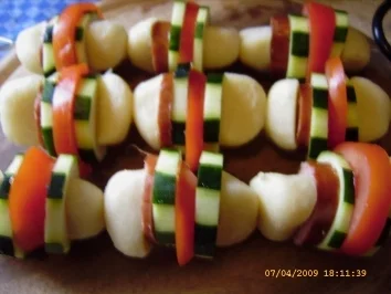 Rezept: Kartoffelkloss - Spiesse vom Grill Bild Nr. 9 Kartoffelkloss - Spiesse vom Grill - Rezept - Bild Nr. 9