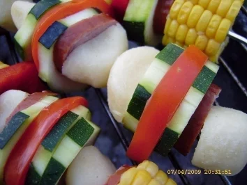 Rezept: Kartoffelkloss - Spiesse vom Grill Bild Nr. 19 Kartoffelkloss - Spiesse vom Grill - Rezept - Bild Nr. 19