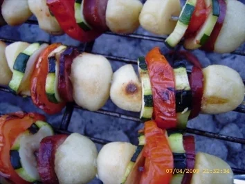 Rezept: Kartoffelkloss - Spiesse vom Grill Bild Nr. 10 Kartoffelkloss - Spiesse vom Grill - Rezept - Bild Nr. 10