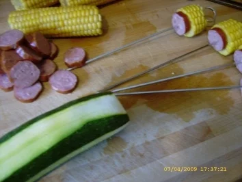 Rezept: Kartoffelkloss - Spiesse vom Grill Bild Nr. 5 Kartoffelkloss - Spiesse vom Grill - Rezept - Bild Nr. 5