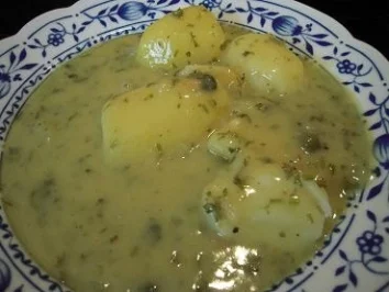 Pochierte Eier in grüner Soße - Rezept - Bild Nr. 3