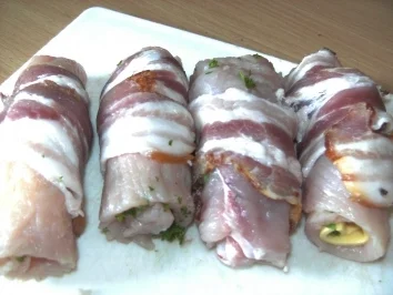 Geflügel/ Wild: Putenröllchen mit Gauda - Rezept - Bild Nr. 2