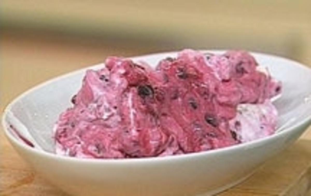 Bilder für Beeren-Honig-Sahne - Rezept