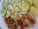 HAUPTGANG- "Hähnchenbrustfilet mit Gurkengemüse und Kartoffeln" - Rezept