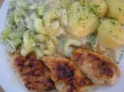 HAUPTGANG- "Hähnchenbrustfilet mit Gurkengemüse und Kartoffeln" - Rezept