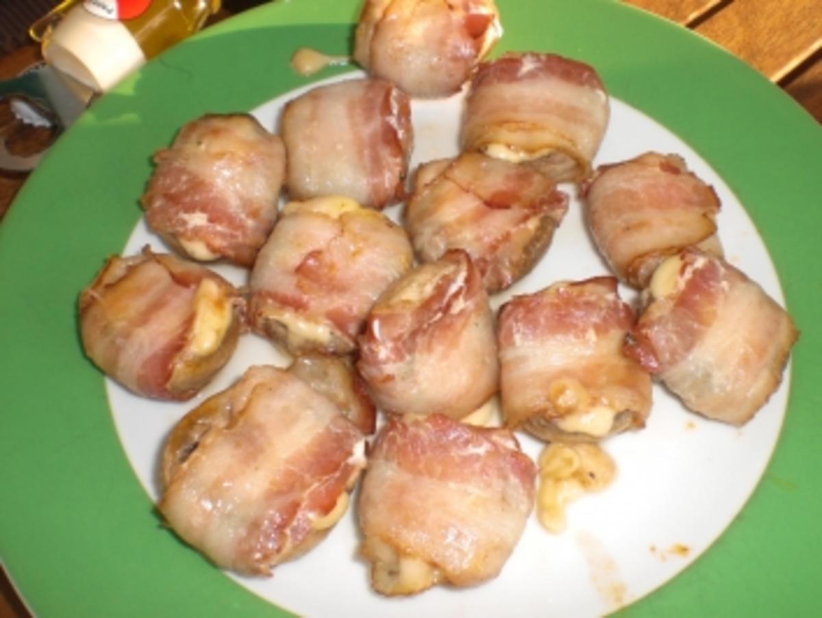 Gegrillte Champignons mit Bacon - Rezept - Bild Nr. 2