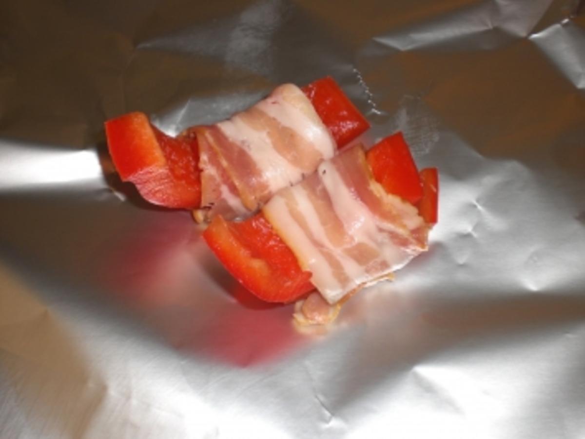Gegrillte Paprika mit Bacon - Rezept mit Bild - kochbar.de