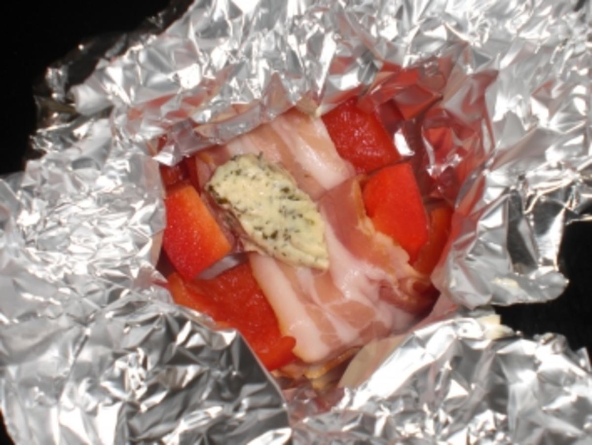 Gegrillte Paprika mit Bacon - Rezept - Bild Nr. 3