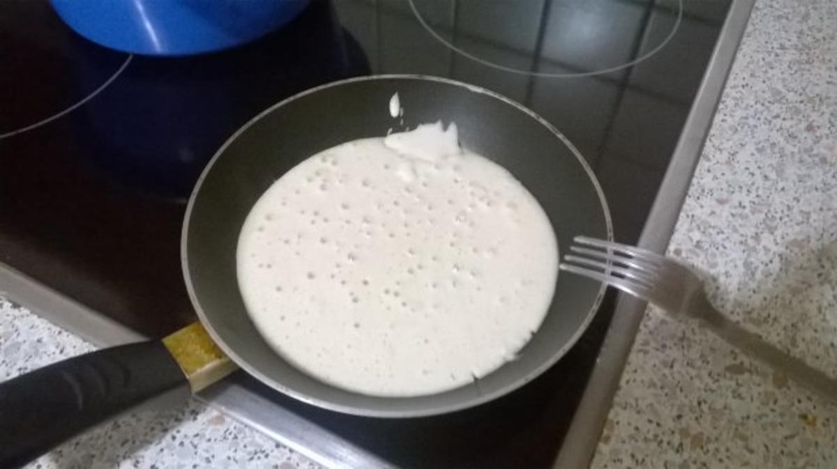 Sehr einfacher Pfannkuchen ohne Ei - Rezept