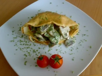 Rezept: ** Hauptgerichte ** Jägerpfannkuchen ** Hauptgerichte ** Jägerpfannkuchen - Rezept