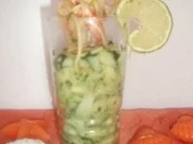 Avocadotatar mit Garnelen-Nudel-Wickeln - Rezept