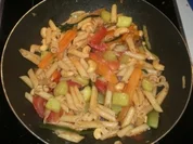 4-Gemüse(-Nudel)-Pfanne - Rezept