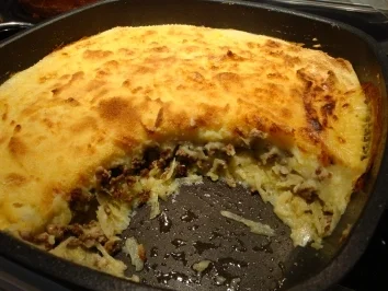 Weißkohl-Kartoffelbrei-Auflauf - Rezept