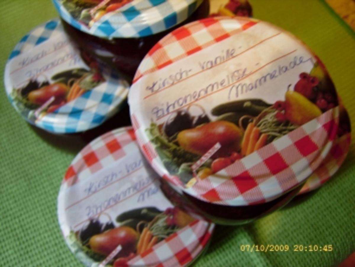 Marmelade Kirsch - Zitronenmelisse - Vanille - Rezept Durch Ellinor79 ...