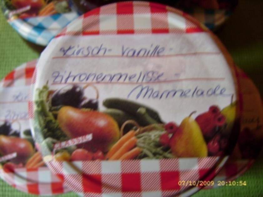 Marmelade Kirsch Zitronenmelisse Vanille - einfach - von Ellinor79