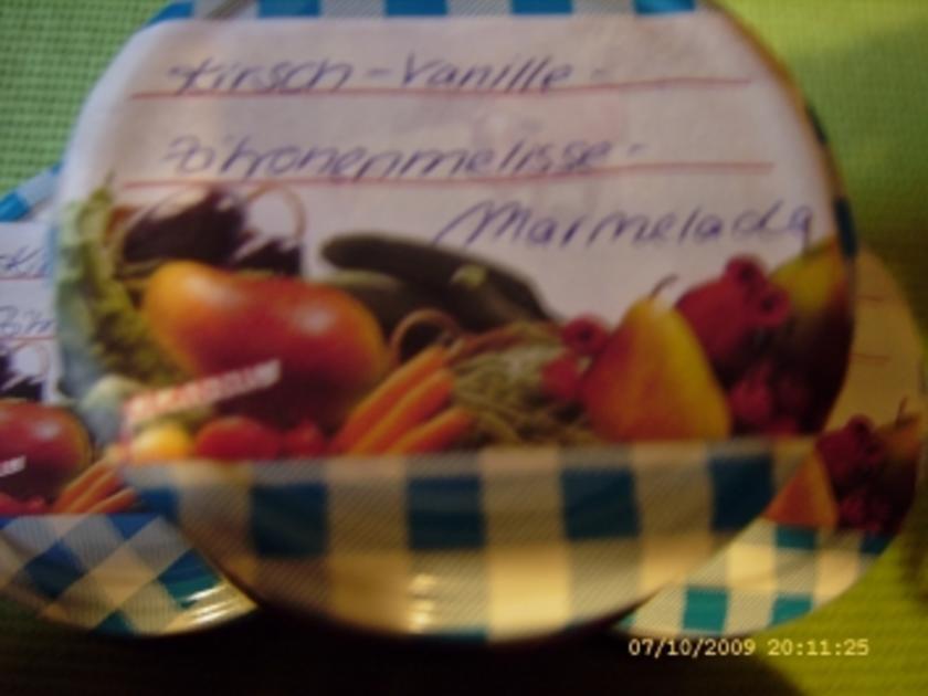 Marmelade Kirsch Zitronenmelisse Vanille - einfach - von Ellinor79