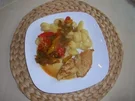 Rezept: Paprikasoße mit marinierter Putenbrust und Gnocchi Paprikasoße mit marinierter Putenbrust und Gnocchi - Rezept