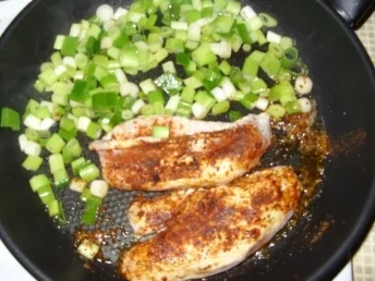 Rezept: Rahmschnitzel mit Prinzessbohnen und Nudeln Bild Nr. 2 Rahmschnitzel mit Prinzessbohnen und Nudeln - Rezept - Bild Nr. 2