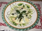 Bandnudeln mit Zucchinistreifen - Rezept