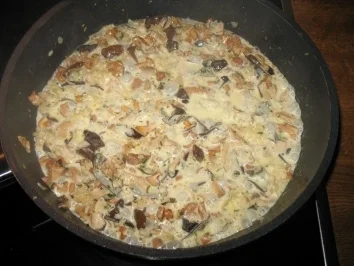 Asiatische Pilzrahmsauce mit Serviettenknödel - Rezept - Bild Nr. 4