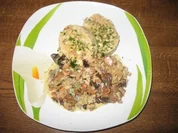 Rezept: Asiatische Pilzrahmsauce mit Serviettenknรถdel Asiatische Pilzrahmsauce mit Serviettenknรถdel - Rezept