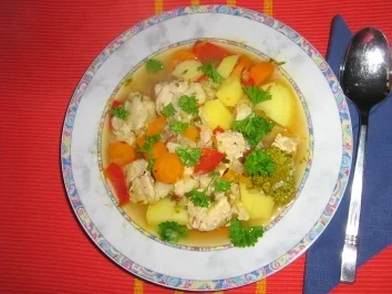 Gemüseeintopf ala Rosa mit Pute und Kräutern - Rezept