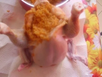 Rezept: Hühnchen gefüllt mit Reis Bild Nr. 7 Hühnchen gefüllt mit Reis - Rezept - Bild Nr. 7