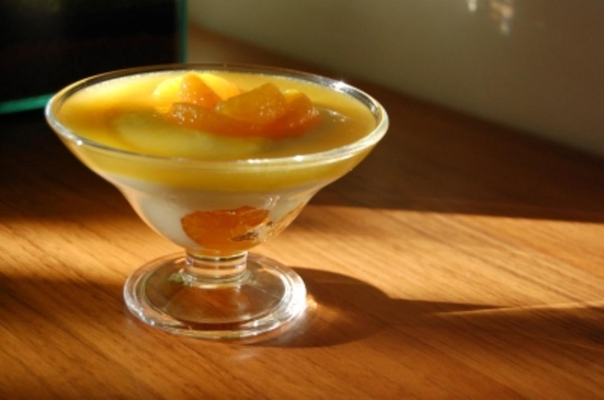 Vanille-Quark-Creme mit Mandarinen - Rezept
