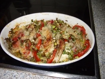 Rezept: Fl/Schwein: Minutenschnitzel -Tomate-Mozarella Bild Nr. 3 Fl/Schwein: Minutenschnitzel -Tomate-Mozarella - Rezept - Bild Nr. 3