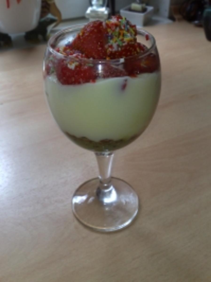 Kiwi-Erdbeer-Pudding - Rezept