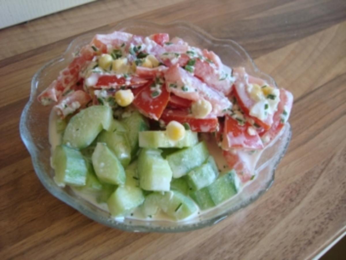 Bilder für Salate - Gurkensalat mit Landrahm - Rezept