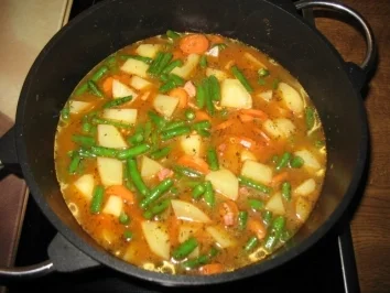 Rezept: Grüner Bohneneintopf Bild Nr. 4 Grüner Bohneneintopf - Rezept - Bild Nr. 4