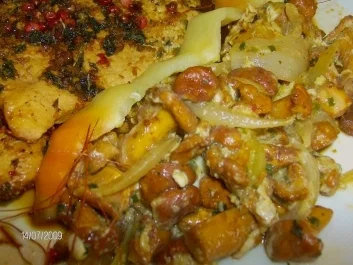 Sommerliches Minutenschnitzel mit Pfannenpfifferlingen - Rezept - Bild Nr. 3