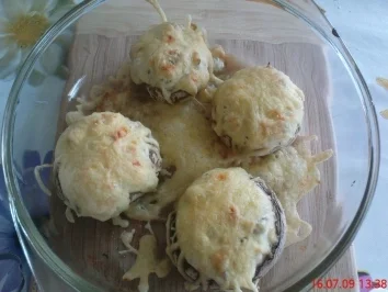 gefüllte Riesenchampignons - Rezept
