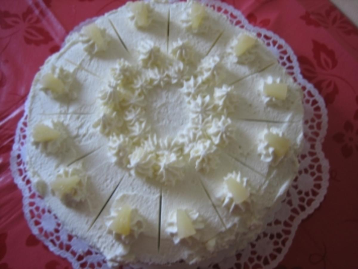 ANANAS - FRISCHKÄSE - SAHNE - TORTE - Rezept - Bild Nr. 7