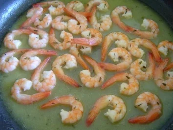 Garnelen in Zitronen-Thymian-Sauce - Rezept - Bild Nr. 3