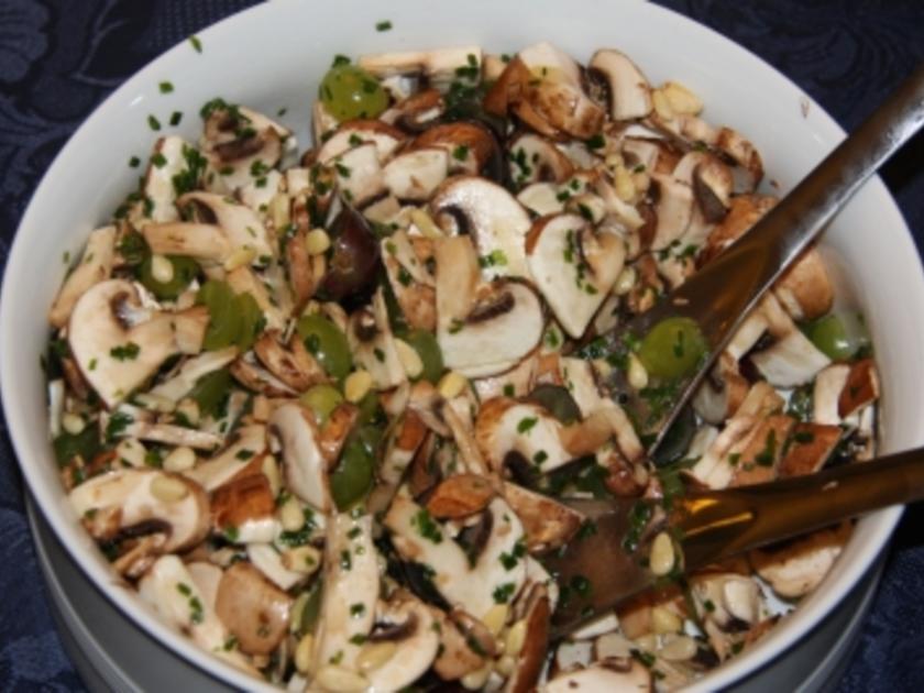 Champignon Weintraubensalat - schnell &amp; einfach - von Rejerfan_55