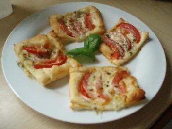 Rezept: Insalata caprese im Blätterteig Insalata caprese im Blätterteig - Rezept