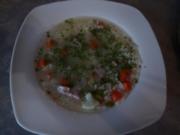 Gemüsesuppe mit Reis - Rezept