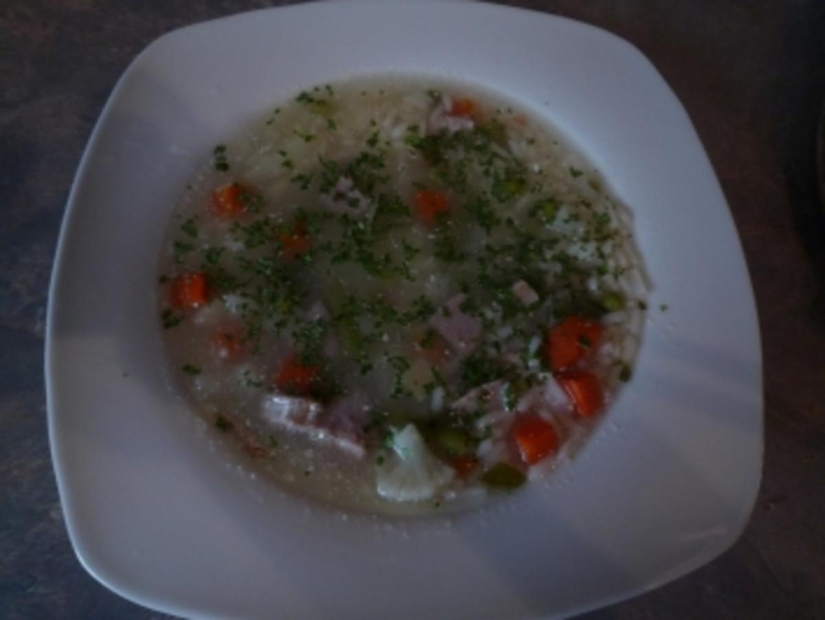 Gemüsesuppe mit Reis - Rezept By RitaH